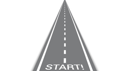 Perspective straight road template