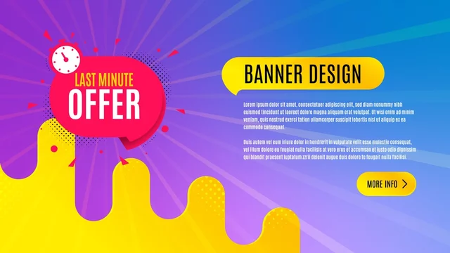 Vecteur Stock Last minute badge. Hot offer chat bubble icon. Special deal  label. Abstract background design. Banner with offer badge. Vector | Adobe  Stock