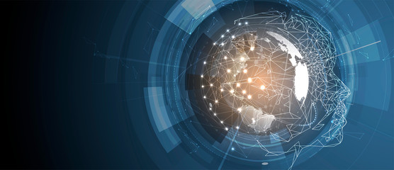 Conceptual technology illustration of artificial intelligence