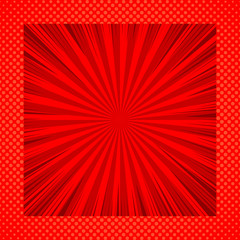 Abstract comic red background