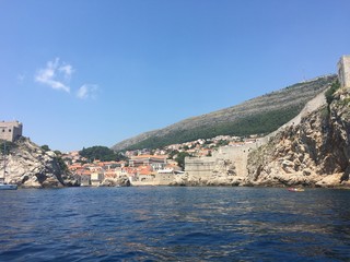 Dubrovnik Old town from water, Croatia