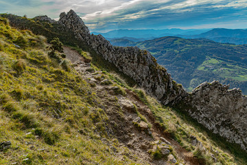 Paisajes de la subida a Ernio
