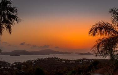 sahara dust sunset