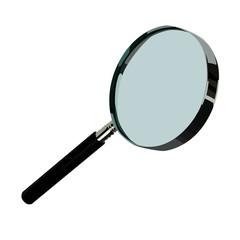 magnifying glass realistic vector illustration isolated