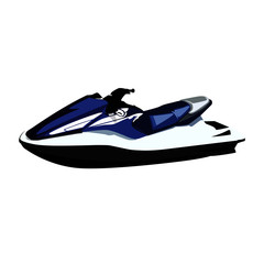 realistic vector illustration isolated personal watercraft