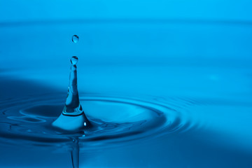 Beautiful splash of Water Drop. Freeze action.