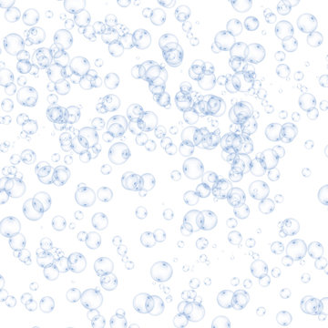 burbujas sobre fondo blaco