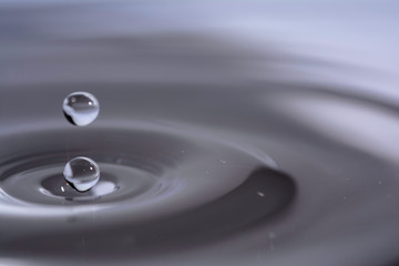 Beautiful splash of Water Drop. Freeze action.