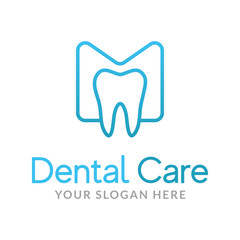 Dentist Logo Template. Dental Vector Logo Design. Tooth Symbol. Dental Clinic Creative Company.