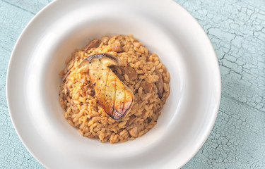 Risotto with porcini mushrooms