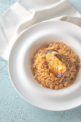 Risotto with porcini mushrooms