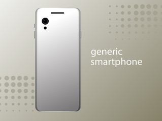 Smartphone. Means of modern communications. Vector flat image.  Poster