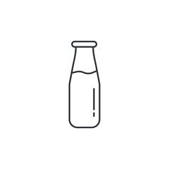 Milk Bottle icon symbol vector sign isolated on white background