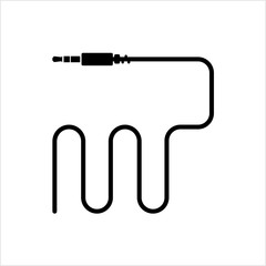 Audio Cable Icon, Plug Wire
