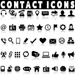 Contac icons set 