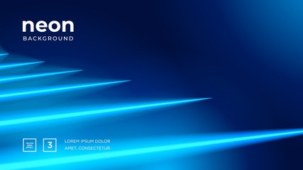 Obraz premium Futuristic abstract colorful vector background with Glowing electric bright neon lines . Abstract Modern Vector Layout