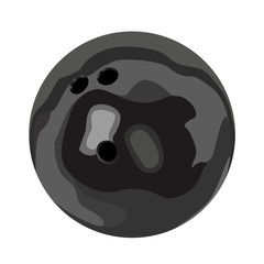 bowling ball realistic vector illustration isolated