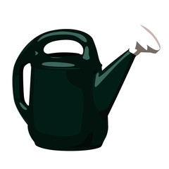 watering can realistic vector illustration isolated