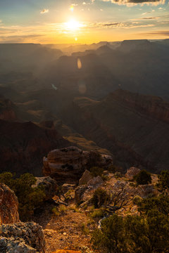 sunset at Grand Canyon