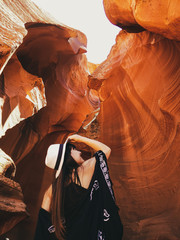woman in grand canyon