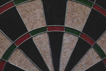 Close up of target dart board background.