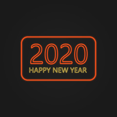 Happy New Year 2020 Neon Lights