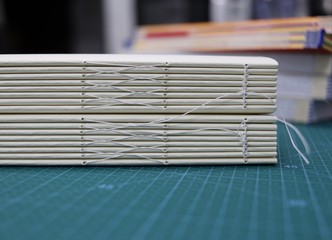 the bookbinding process and the handmade book