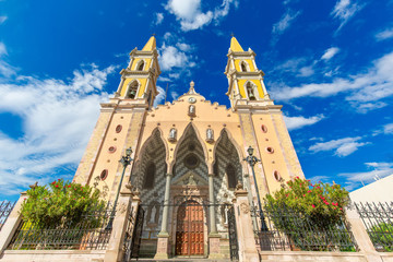 Immaculate Conception Cathedral in Mazatlan historic city center (Centro Historico)