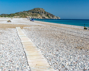 Fototapeta na wymiar Afandou Beach Rhodes Greece