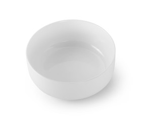 white bowl isolated on white background