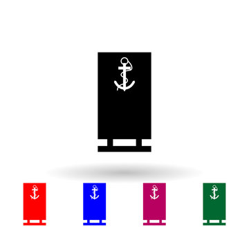 French asp military ranks and insignia multi color icon. Simple glyph, flat vector of Ranks in the French icons for ui and ux, website or mobile application