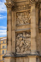 Porte Royale (Royal Door, 1784 - 1839) - triumphal arch in Marseille, France. {Inscription: To the...