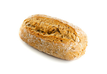 Homemade Traditional Bread Isolated on White Background