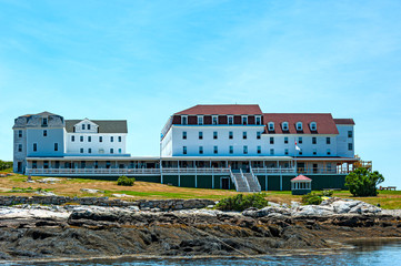 Obraz premium The Star Island, one of the Isles of Shoals, New Hampshire. Island was settled in the early of 17th century by fishermen.