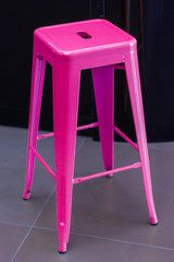pink bar stool chair style restaurant cafe