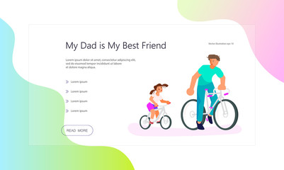 Fototapeta premium Landing page true friends
