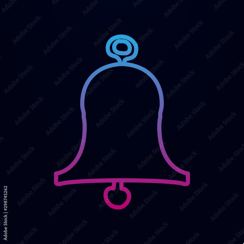 Poster bell sketch nolan icon. simple thin line, outline vector of education icons for ui and ux, website o