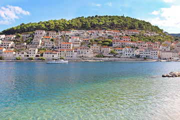 Pucisca is small town on Island of Brac, popular touristic destination on Adriatic sea, Croatia.