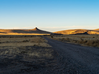 Autumn sunset in Northern Nevada landscape