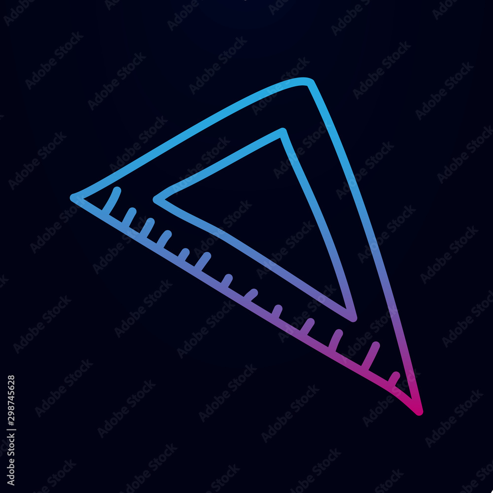 Aufkleber angle ruler sketch nolan icon. simple thin line, outline vector of education icons for ui and ux, we