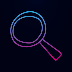 Magnifier sketch nolan icon. Simple thin line, outline vector of education icons for ui and ux, website or mobile application