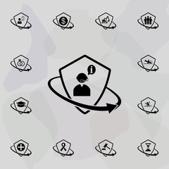 Insurance advice icon. Insurance icons universal set for web and mobile