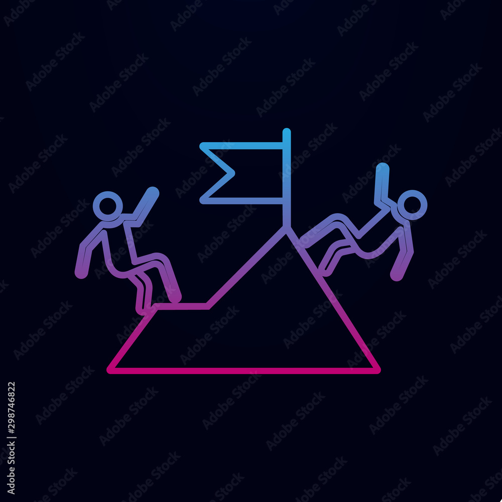 Poster competitors nolan icon. simple thin line, outline vector of web, mix icons for ui and ux, website or