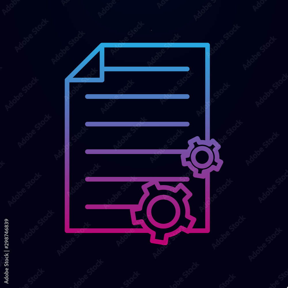 Poster content management nolan icon. simple thin line, outline vector of web, mix icons for ui and ux, web