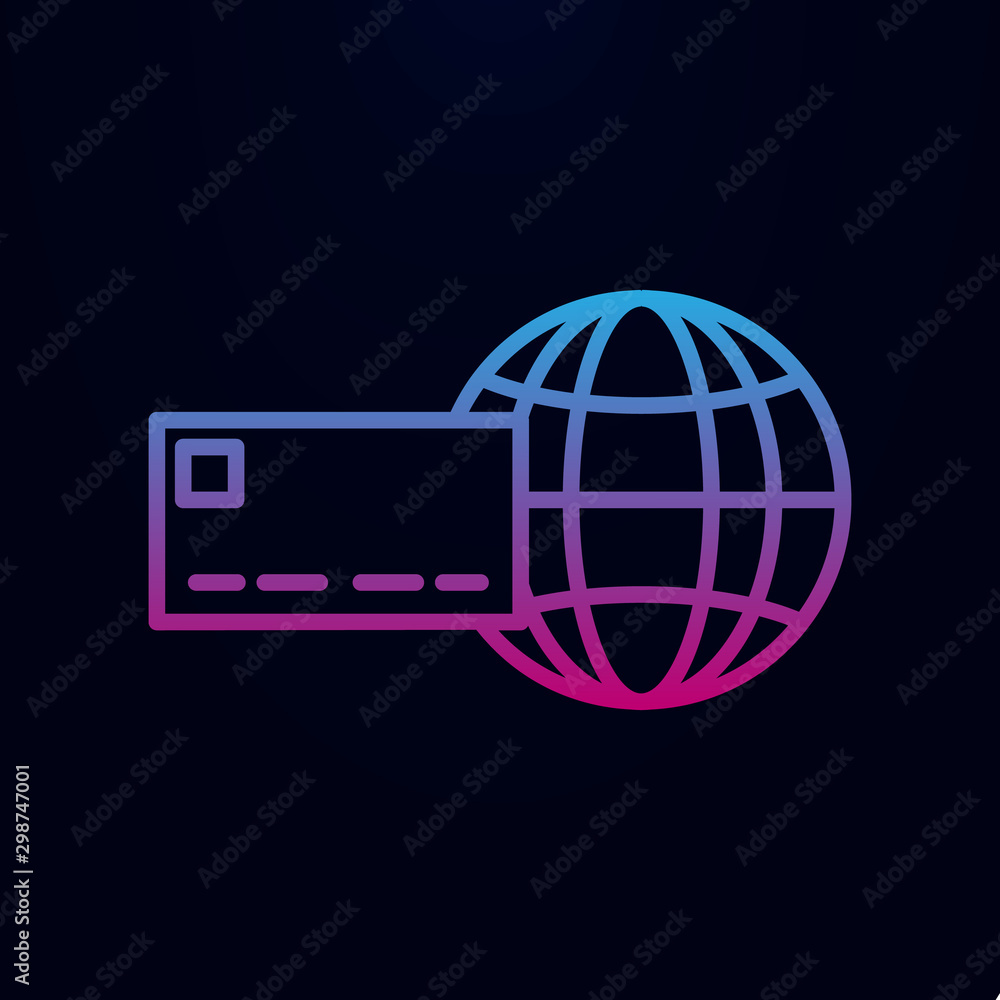 Poster internet acquiring nolan icon. simple thin line, outline vector of web, mix icons for ui and ux, web