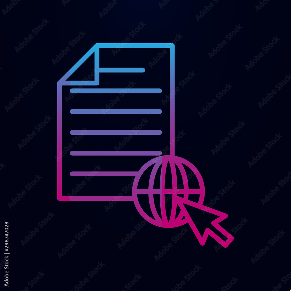 Poster internet publishing nolan icon. simple thin line, outline vector of web, mix icons for ui and ux, we