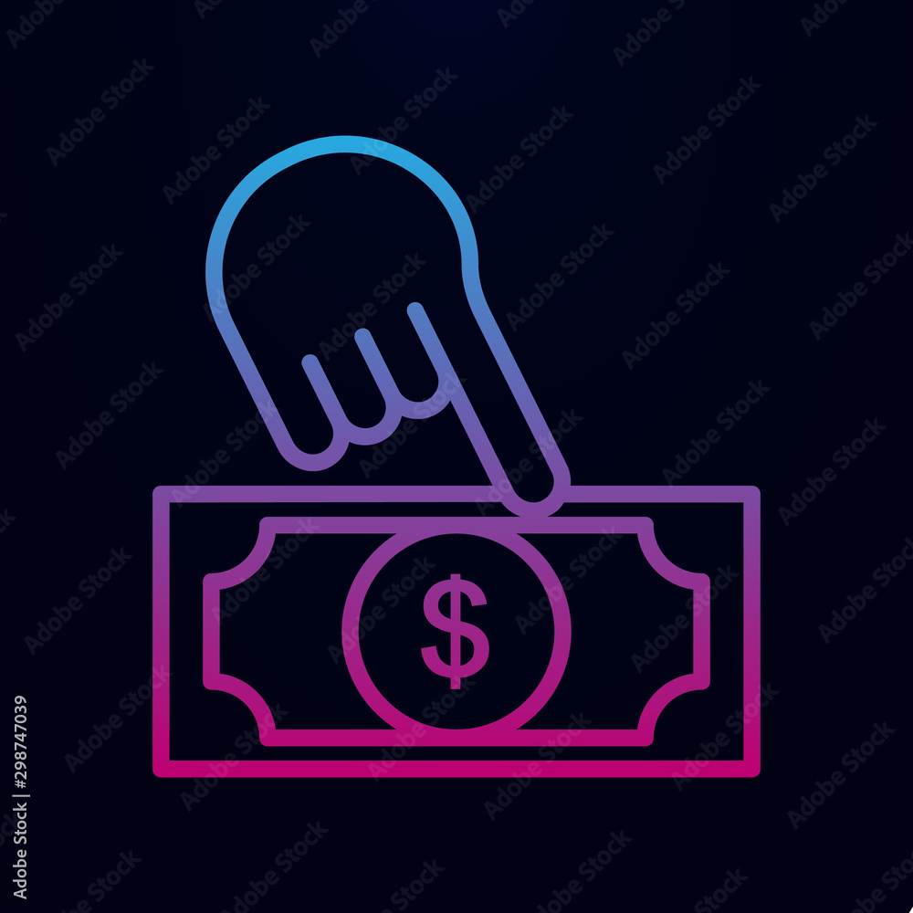 Poster investment in projects nolan icon. simple thin line, outline vector of web, mix icons for ui and ux,