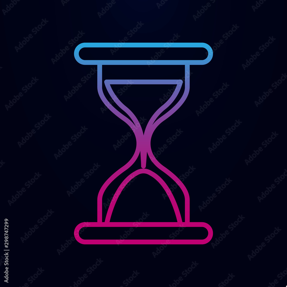 Poster time management nolan icon. simple thin line, outline vector of web, mix icons for ui and ux, websit