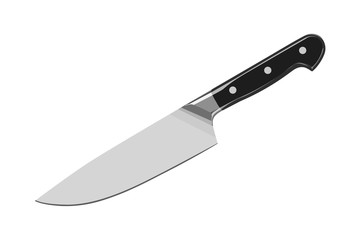 knife realistic vector illustration isolated