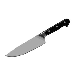 knife realistic vector illustration isolated